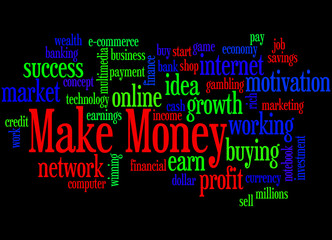Make Money, word cloud concept 2