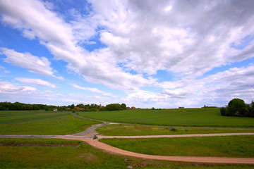 Fototapeta premium Motorbike on country road