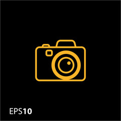 Digital camera icon for web and mobile