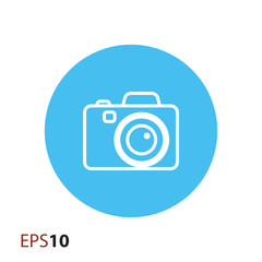 Digital camera icon for web and mobile