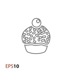 Cuppy cake icon for web and mobile