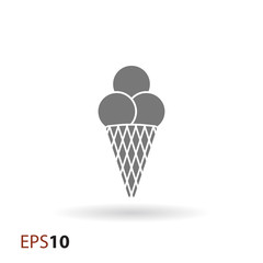 Ice cream icon for web and mobile