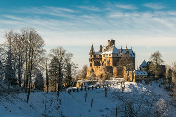 Das Schloss Berlepsch bei Witzenhausen in Nordhessen