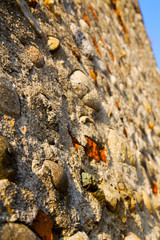 wall milan    italy old   church sky  background  stone