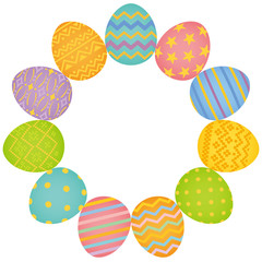 イースターエッグ　円フレーム