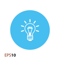 Bulb icon for web and mobile