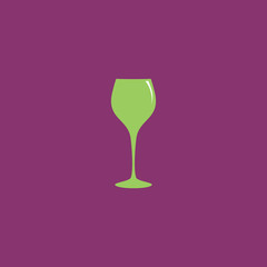 elegant wine glass