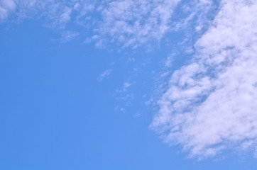 clouds in the blue sky
