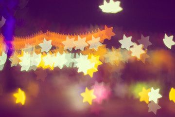 fiber stars, blur stars bokeh ,tone vintage ,vintage style