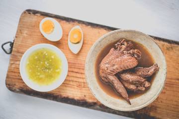 Five spice stew Chicken wings and Fragrant eggs