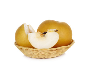 asian-pear fruit on white background