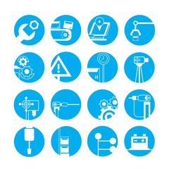 industrial automated robot icons