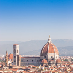 Fototapeta na wymiar Florence Duomo view