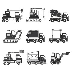 construction machinery icons