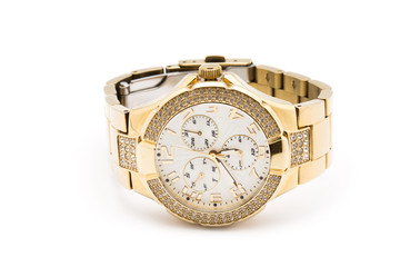  watch against white background