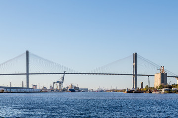 Suspension Bridge Over Savannah River