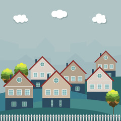 Houses For Sale / Rent. Real Estate Concept