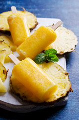 Homemade fruit popsicle