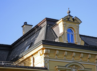 Fragment of building in Innsbruck. Tyrol. Austria