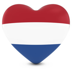 Love Holland Concept Image - Heart textured with Dutch Flag
