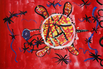 art turtle red