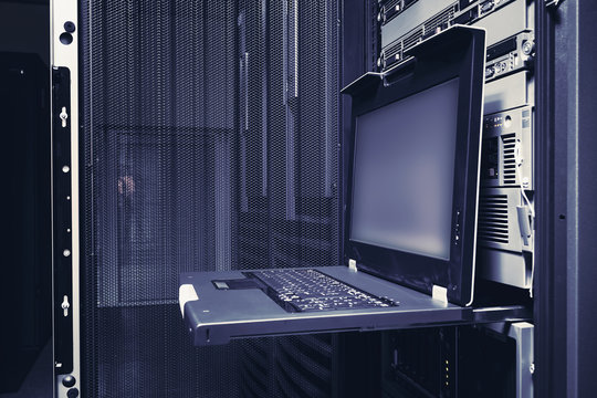 black and white terminal control mainframe in data center ranks among supercomputers