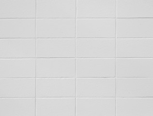 Naklejka premium White concrete block wall texture and background seamless