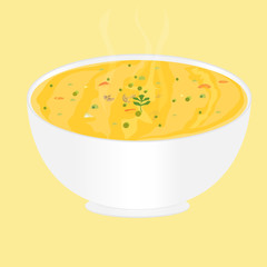 plate of vegetable soup