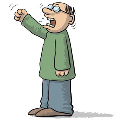 character very angry