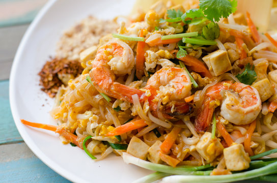 pad thai. Thai noodle style