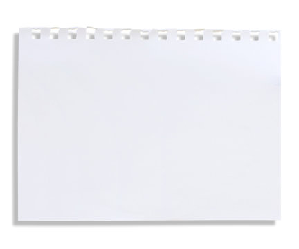  Sheet of Paper on white background