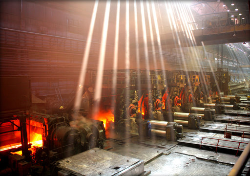 Hot steel sheet production