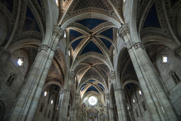 Fototapeta na wymiar Certosa of Pavia, church interior