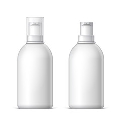 White plastic bottle can sprayer