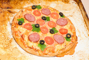 homemade pizza
