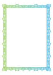Certificate. Vector pattern that is used in currency and diplomas