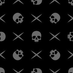 pattern skull  bone cross