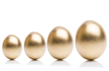 Stacks of coins, green and red home with compass.