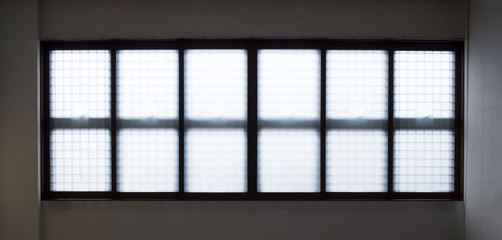 backlit window