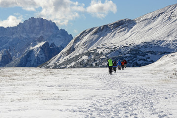 Fototapeta na wymiar Traveling in Dolomites