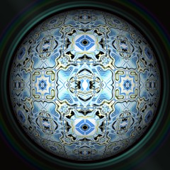 Abstract decorative sphere, ball, lens - pattern