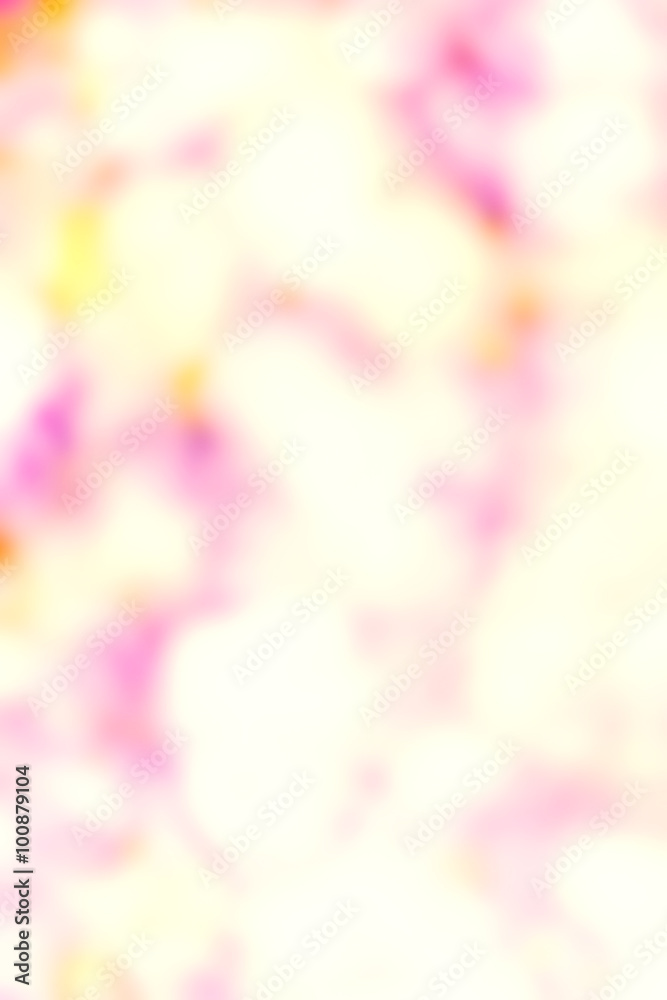 Poster defocused summer abstract background with bokeh. soft red yell