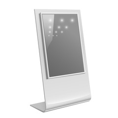 Retail Trade Stand stand banner on the white background. Mock Up Template. Vector illustration.