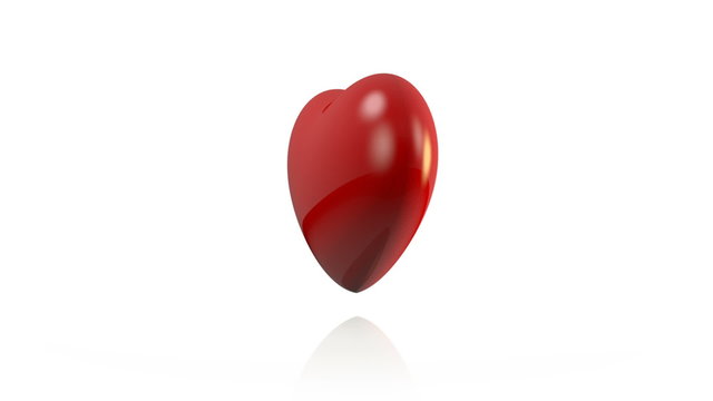 Heart XXL - spinning- 3D - computer generated video