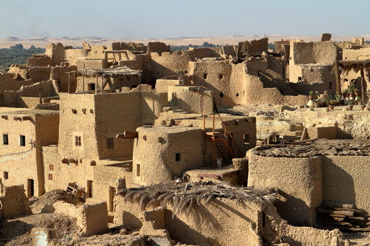 Die alte Oasen Stadt Siwa in der Sahara von &Auml;gypten