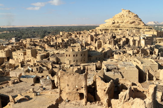 Die alte Oasen Stadt Siwa in der Sahara von &Auml;gypten