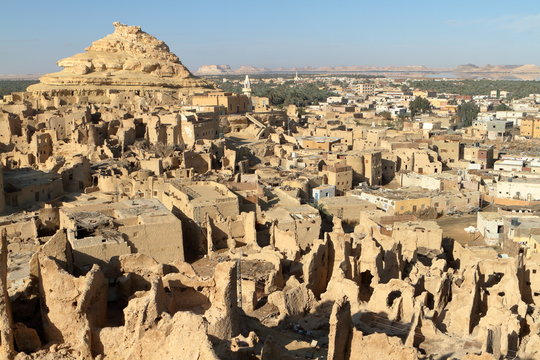 Die alte Oasen Stadt Siwa in der Sahara von &Auml;gypten