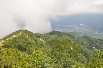 五竜岳　展望　眺め　眺望　白馬　長野　霧