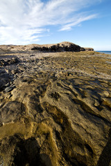 Fototapeta na wymiar light water in lanzarote stone sky cloud beach