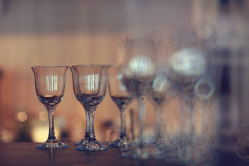 glass of wine, a restaurant serving a blurred background